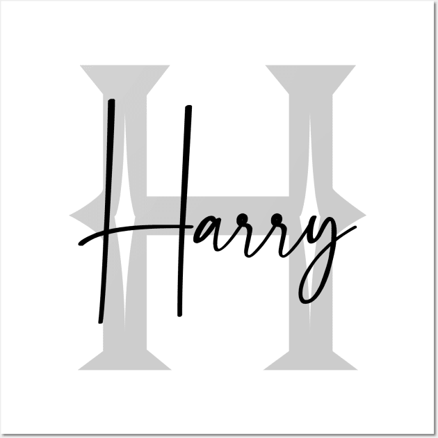 Harry Second Name, Harry Family Name, Harry Middle Name Wall Art by Huosani